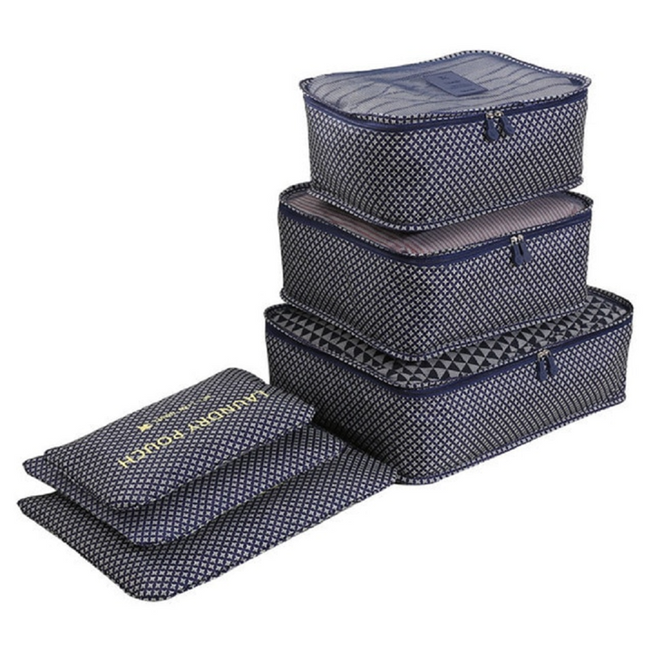 6 pieces set travel organizer storage bags