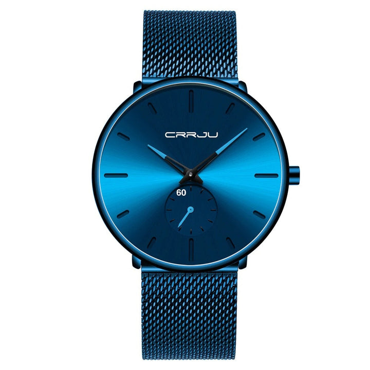 Men's minimalist steel watch