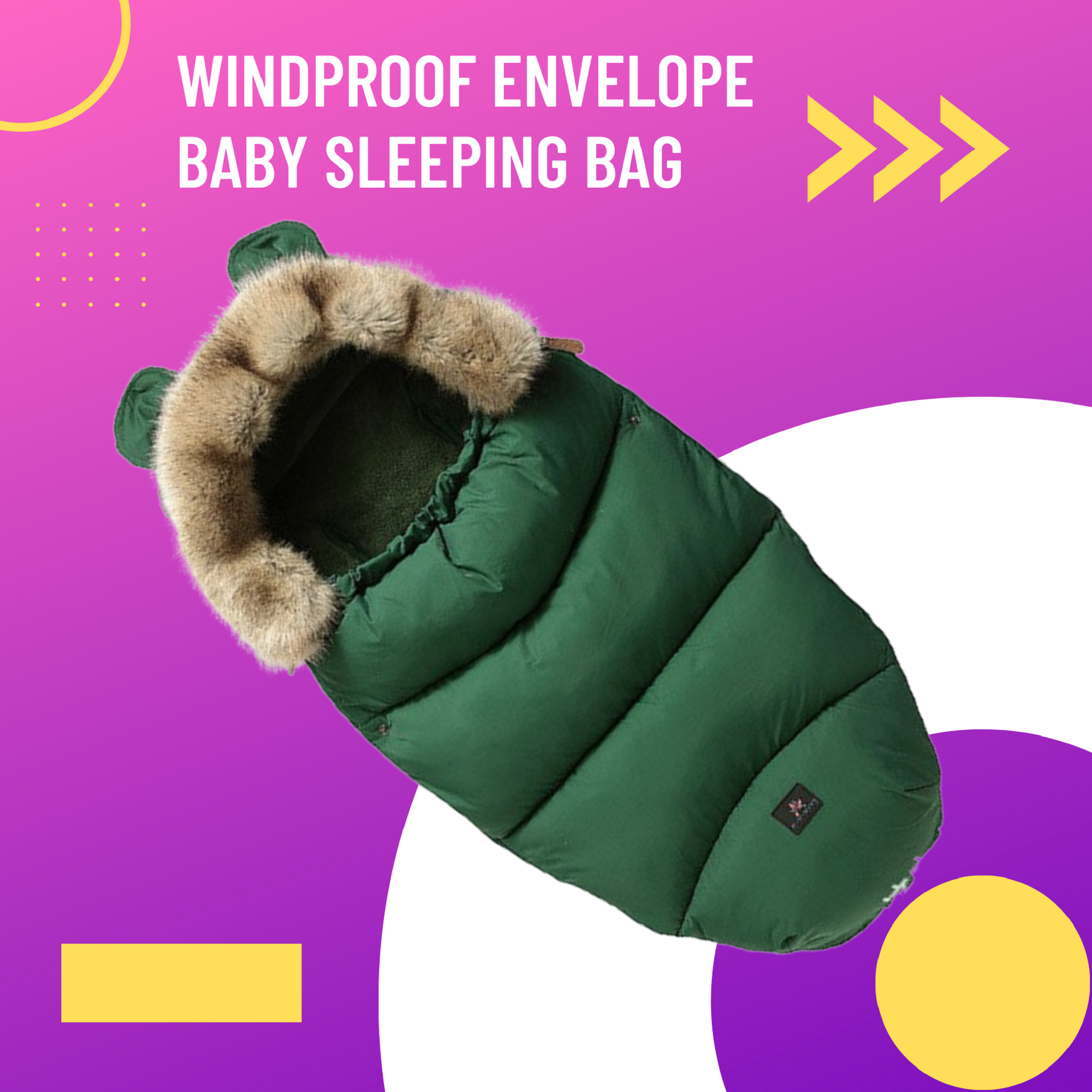 Baby sleeping bag infant stroller footmuff fleece warm sack