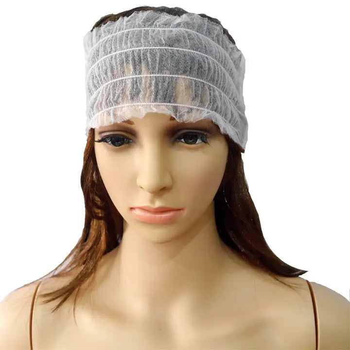 Disposable shower cap elastic mesh non-woven bath hat