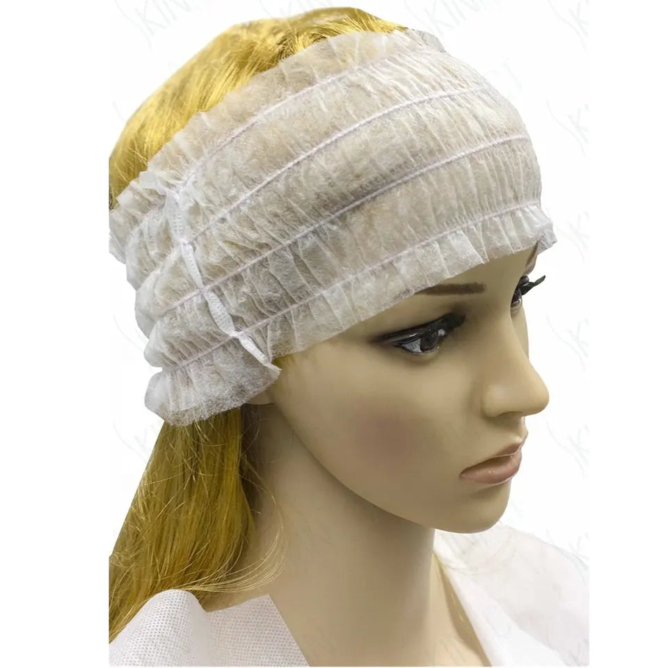 Disposable shower cap elastic mesh non-woven bath hat