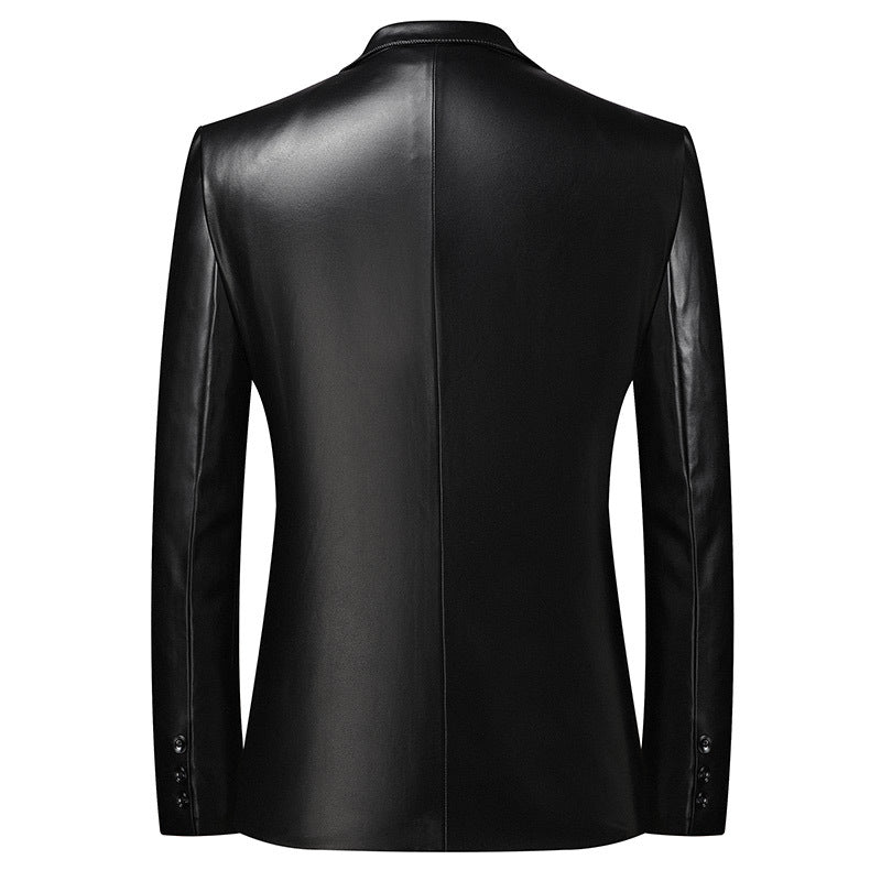 Men's Leather Suit Jacket