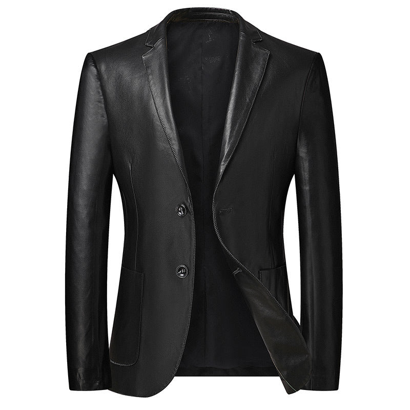 Men's Leather Suit Jacket
