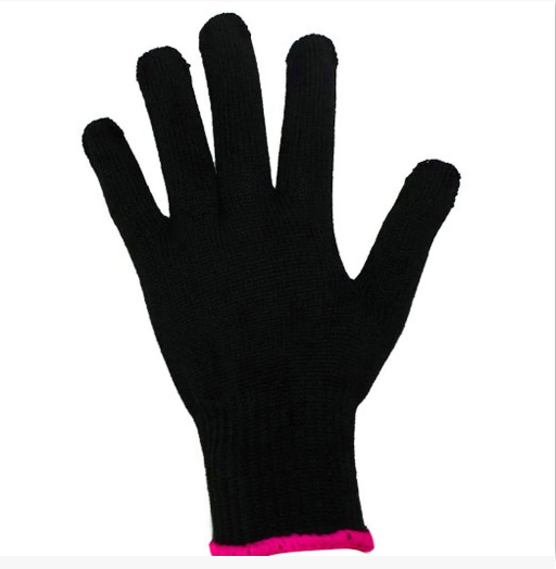 Professional heat resistant hair gloves
