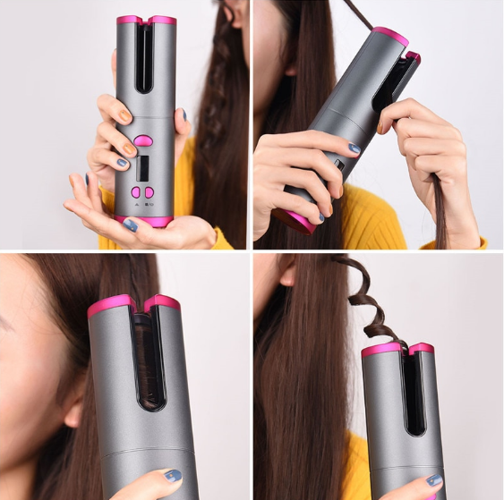 Wireless Portable Ceramic Hair Curler iciCosmetic
