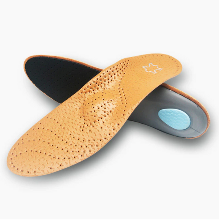 Leather orthotic insole for Flat Feet orthopedic shoes iciCosmetic