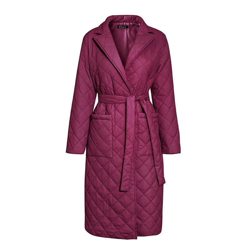 Stylish Cotton Padded Long Winter Coat