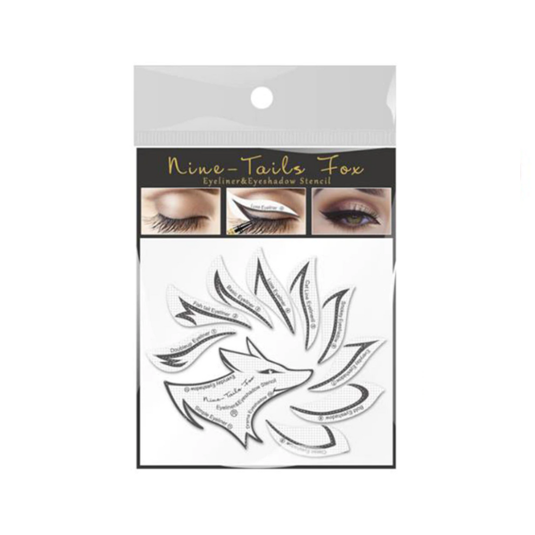 24 Pcs Eyeliner Stencils Eyebrow Eyeshadow Makeup Template