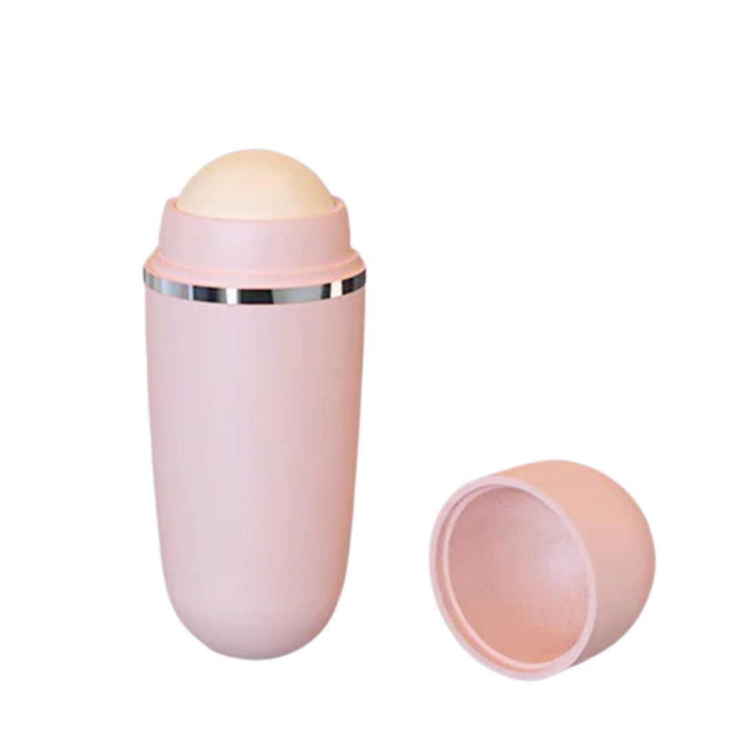 Face oil absorbing roller natural volcanic stone massage
