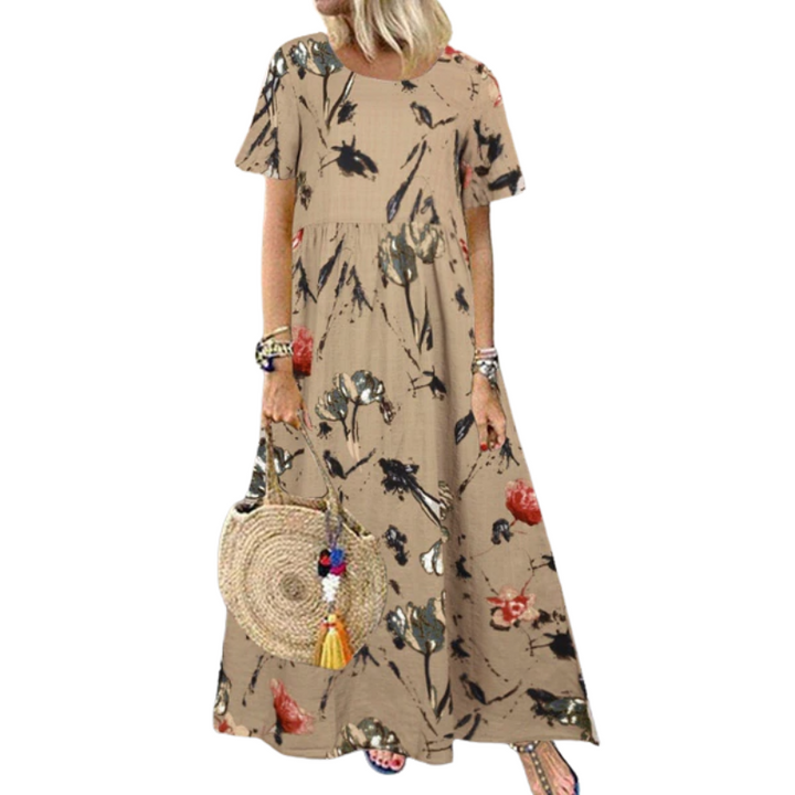 Vintage floral long dress iciCosmetic™