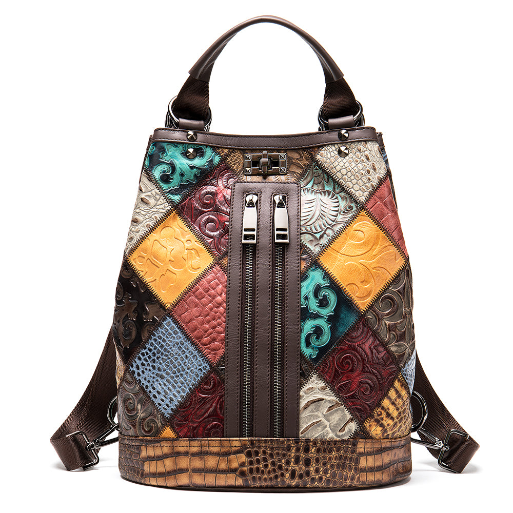 Genuine Leather Backpack Women Handbags
