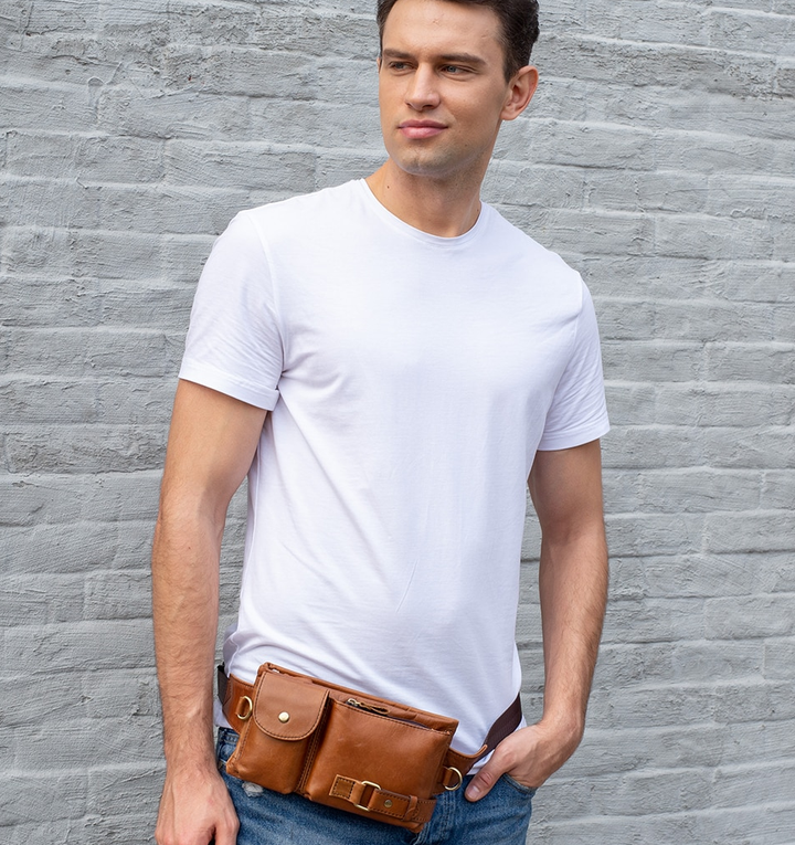 Genuine Leather Waist Packs iciCosmetic