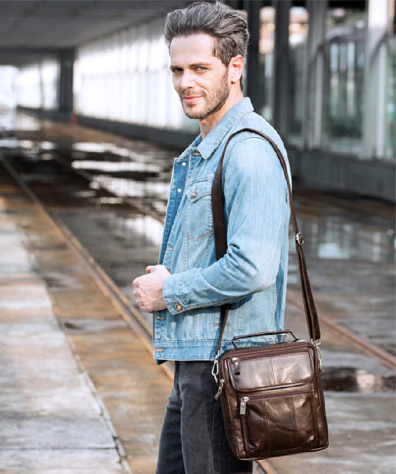 Men's Bag Genuine Leather Crossbody Bag