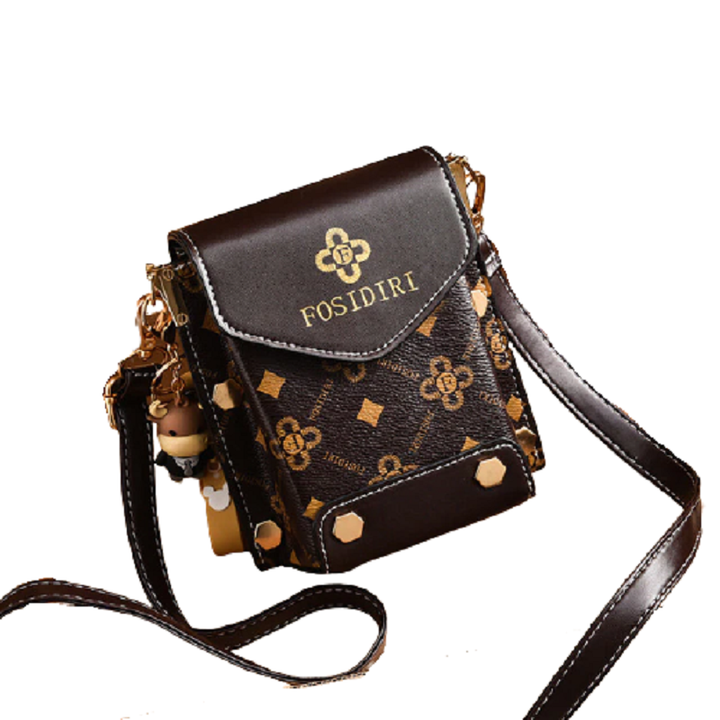 Luxury PU leather lady crossbody shoulder bag