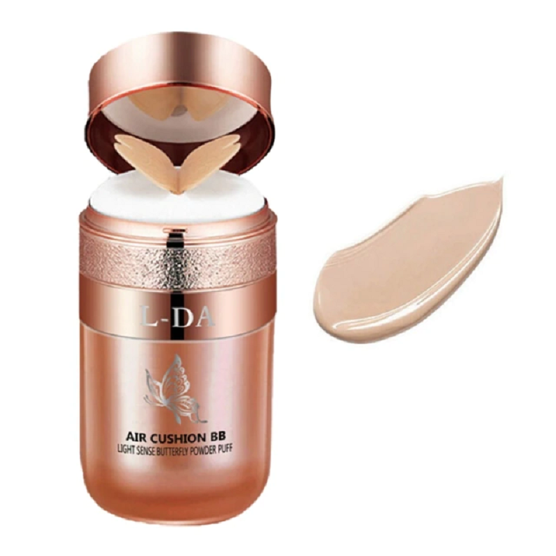 Light sensitive butterfly powder puff air cushion BB cream iciCosmetic