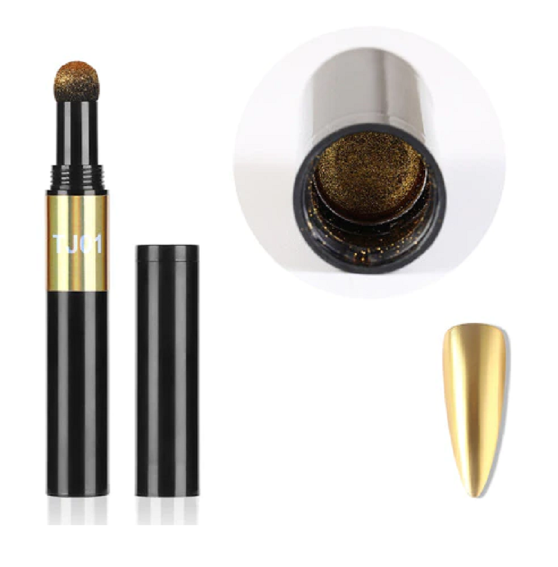 Nail art glitter mirror pen nail