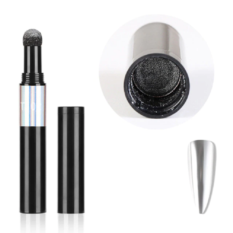 Nail art glitter mirror pen nail