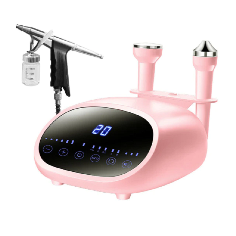 3 in 1 Ultrasonic vibration facial eyes massager oxygen injection spray gun iciCosmetic