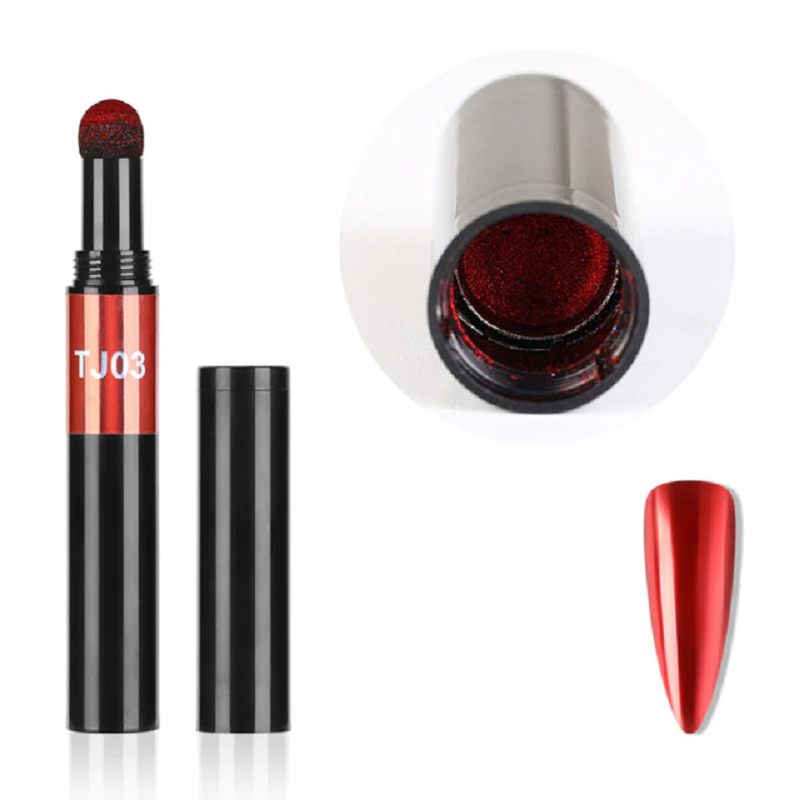 Nail art glitter mirror pen nail