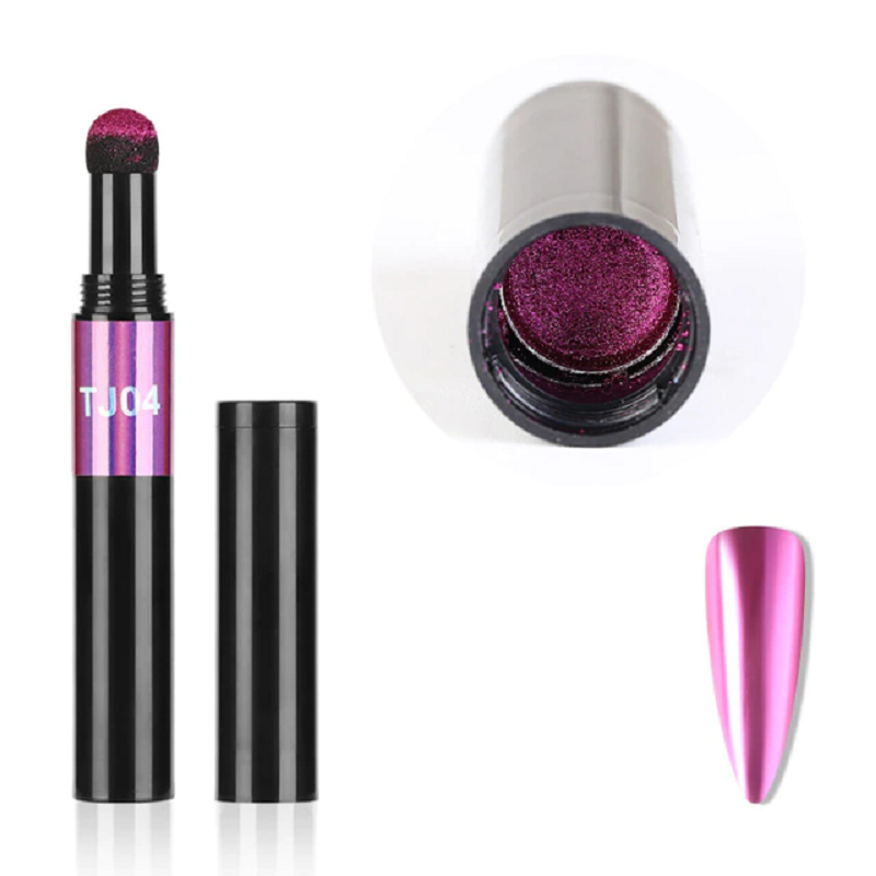 Nail art glitter mirror pen nail