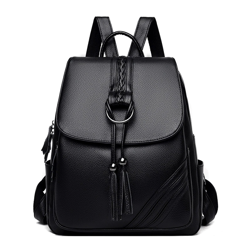 Women Backpacks Soft Leather Fashion Back Bag