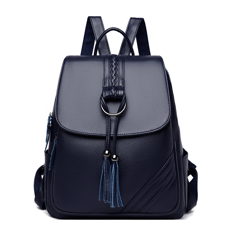Women Backpacks Soft Leather Fashion Back Bag