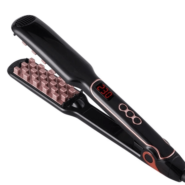 Volumizing Hair Iron & Straightener Brush Comb iciCosmetic