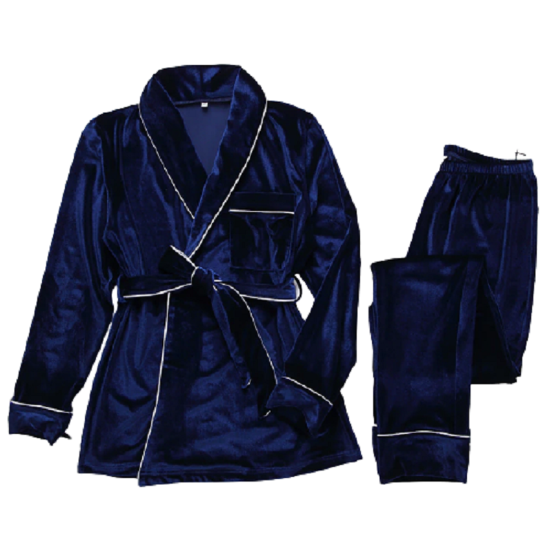 Women’s pajamas warm winter long sleeve home suit set