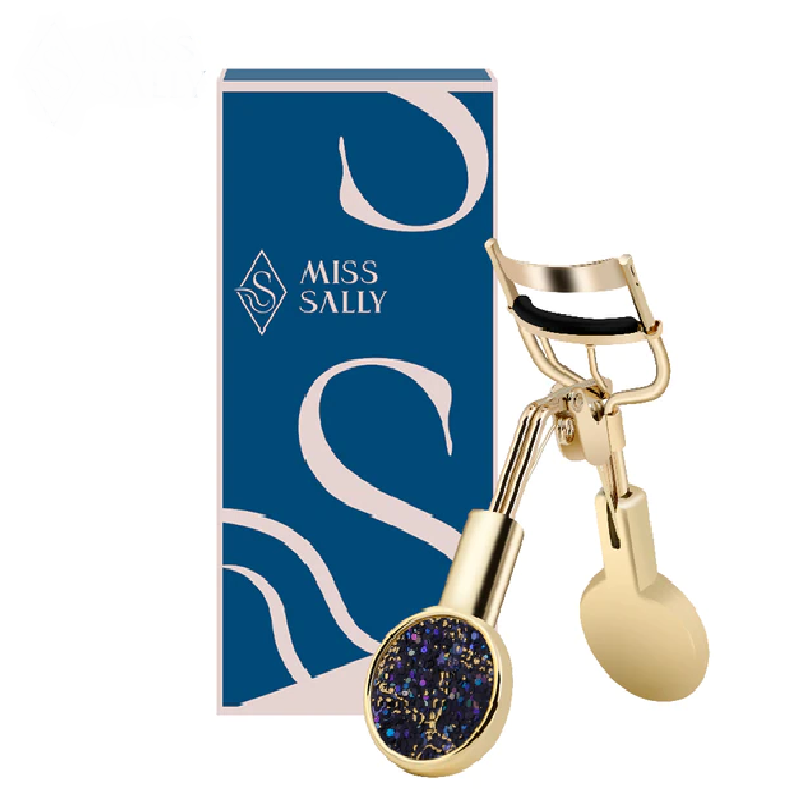 Professional carbon steel eyelash curler with replacement pads