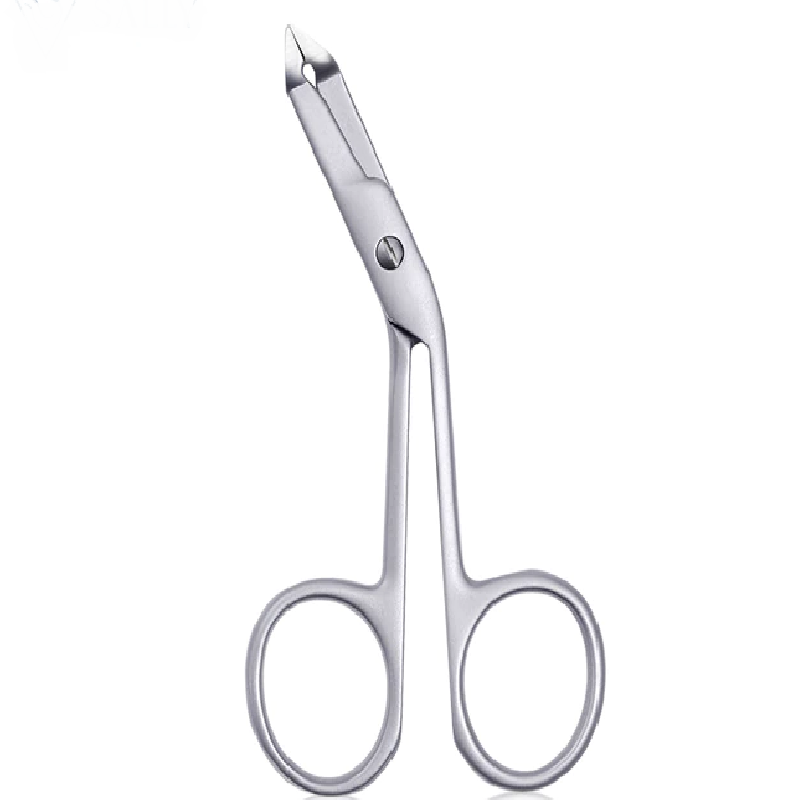 Slant tip tweezer with easy scissor handle